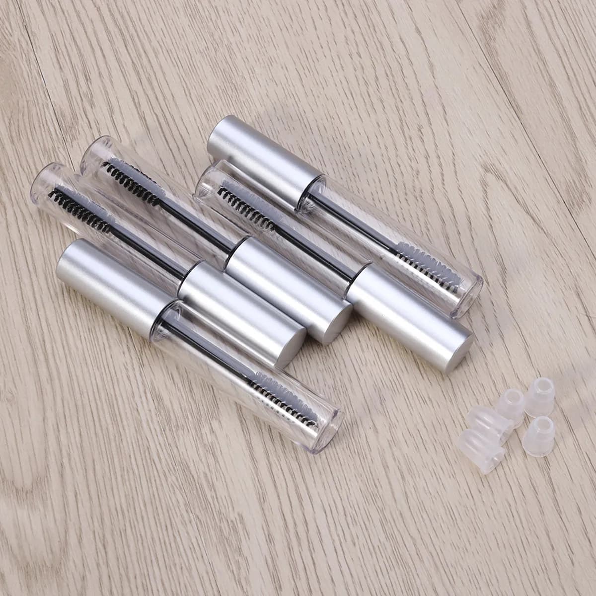 5Pcs 10Ml Empty Mascara Tube Container Transparent Eyelash Cream Bottle DIY Refillable Travel Size for Mascara Eyelash Serum