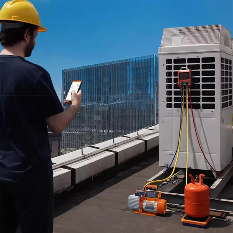 Pompe per vuoto, strumenti per la manutenzione della refrigerazione, riempimento refrigerante, climatizzatori per auto, manutenzione di grandi apparecchiature