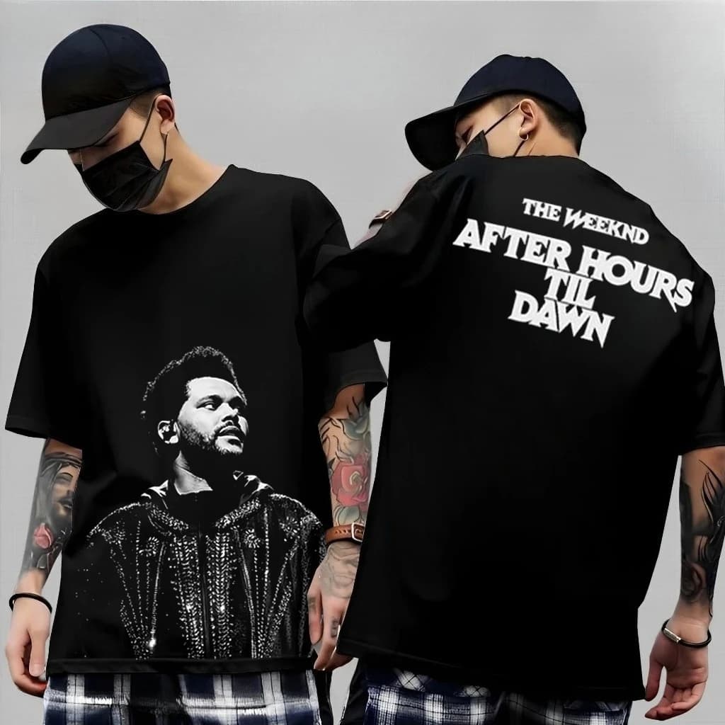 The Weeknd 2026 After Hours Til Dawn World Tour T-shirt in Cotone a Maniche Corte da Uomo, Regalo per i Fan, Unisex S-3XL, Stile R&B