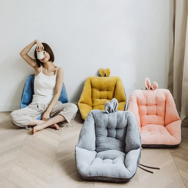 45x45cm Office Chair Cushion Pillow Four Seasons Universal Cushion Integrated Comfortable Lazy Seat with Two Sides for Sitting