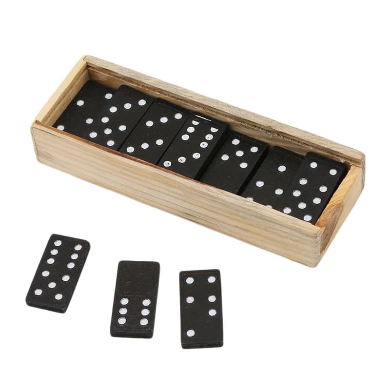 28 pz/set domino in legno giochi da tavolo viaggio divertente gioco da tavolo domino giocattoli capretto bambini giocattoli educativi per i regali dei bambini