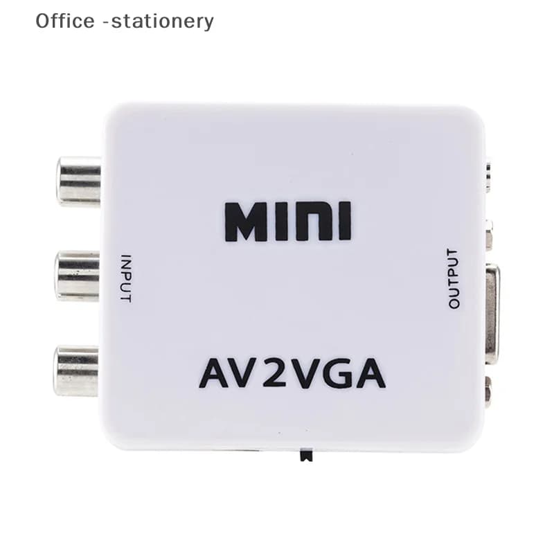 Adattatore video AV RCA a VGA Convertitore TV HD 1080P Switch Box