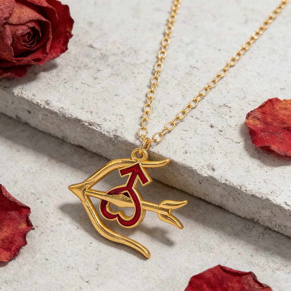 Collana con Ciondolo a Freccia Semplice ed Elegante, Gioiello alla Moda e Creativo per Uomo e Donna, Regalo per Amici