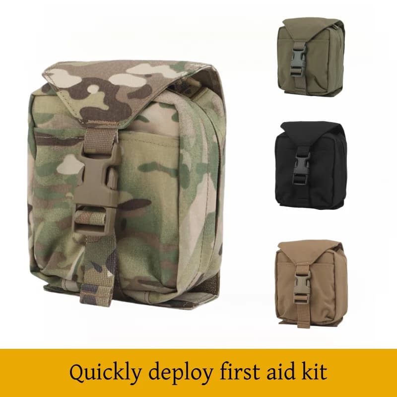 Borsa di Pronto Soccorso Molle per Emergenze | Kit di pronto soccorso a rapido dispiegamento | Borsa portaoggetti da caccia