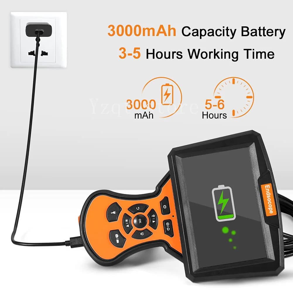 Endoscopio industriale portatile con schermo ad alta definizione da 200 W per ispezione auto con telecamera per tubi pixel