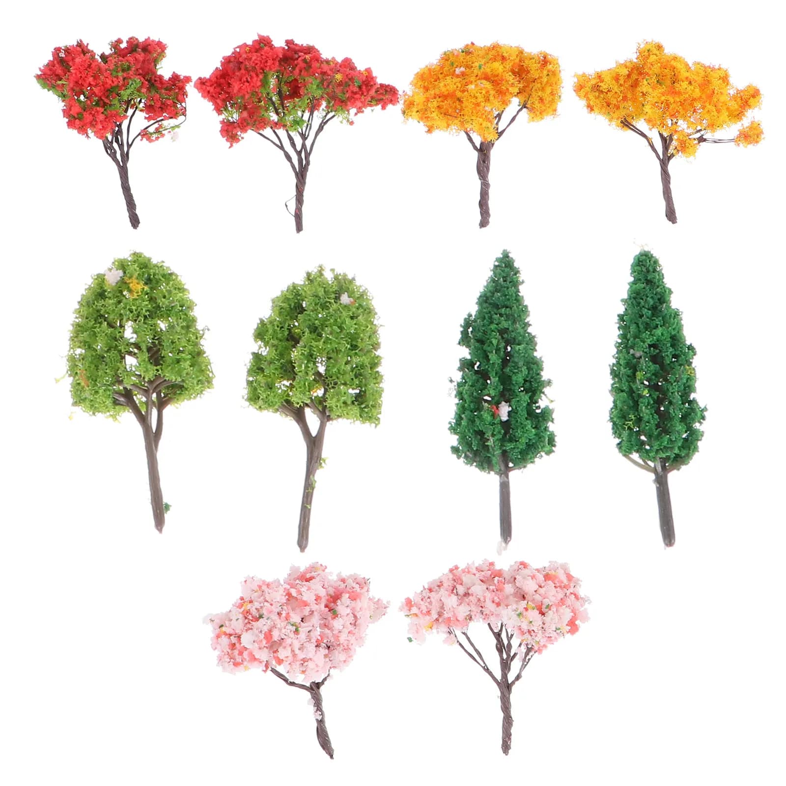 Set di Alberi in Miniatura per Simulazione, Micro Paesaggio Fai-da-Te, Piante Artificiali in Miniatura, Decorazione per Tavolo di Sabbia
