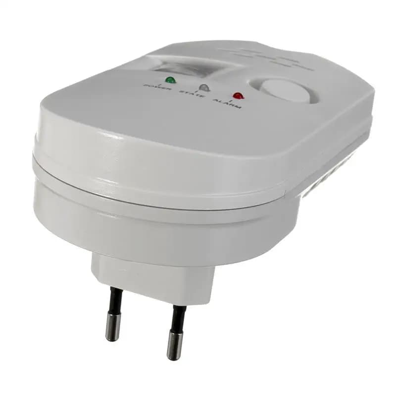 220V Plug-in Gas Leak Detector with Digital Display Alarm for Methane LPG Natural Gas Sensor for Home Kitchen Wall Socket EU/US