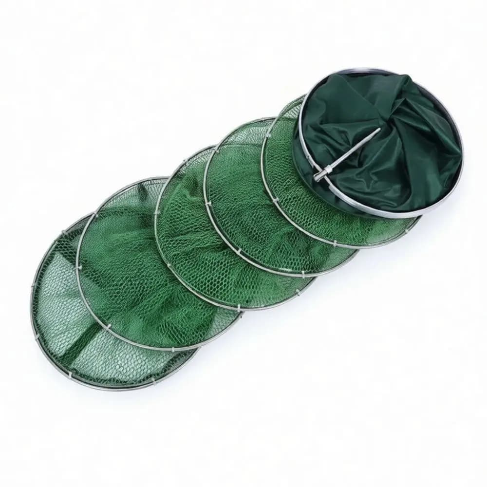 Portable Nylon Fishing Keepnet Bag Collapsible Quick Dry Fish Protector Durable Storage Gear For Outdoor Freshwater Angling Tool