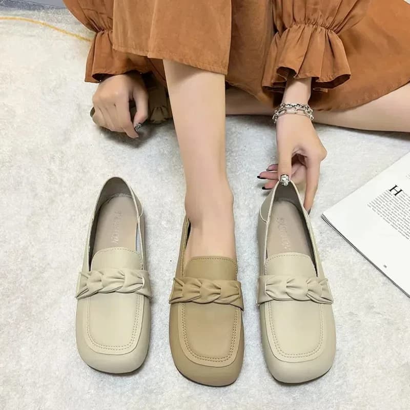 Mocassini piatti da passeggio comfort da donna Scarpe casual a fagioli slip-on bidirezionali per donna
