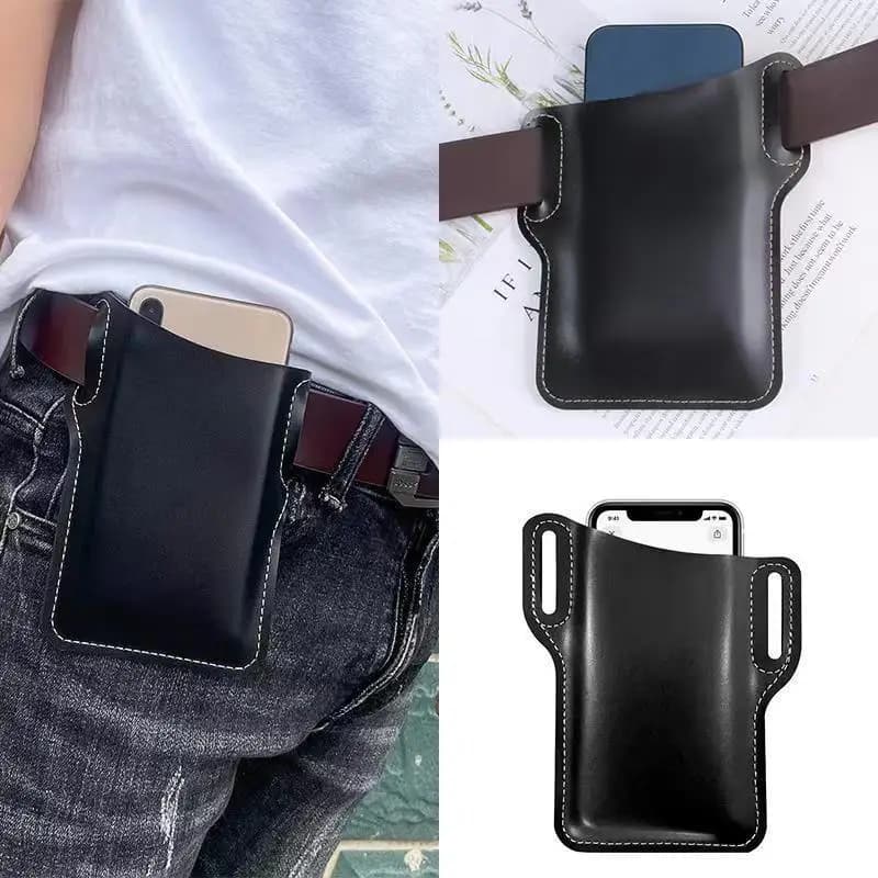 Case for Men's Phone, Fondina con Passante per Cintura, Borsello in Pelle, Portafoglio per Phone, Marsupio per Corsa, Borse di Viaggio e Campsite