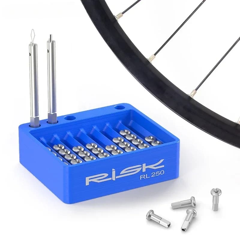 Strumento per la disposizione del cappuccio dei raggi della bicicletta Anello del gruppo ruota della scatola di stoccaggio e di finitura del cappuccio dei raggi della strada di montagna