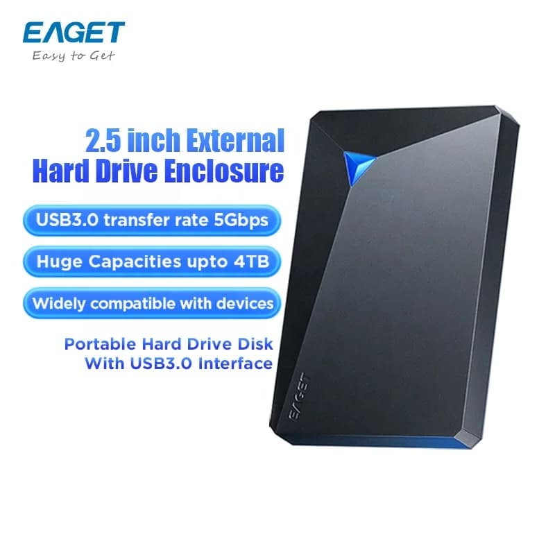 EAGET 1TB/2TB/4TB Upto5G Bps Per Computer Portatile Festplatte Disco Duro Dischi Durs HDD Dischi Rigidi Esterni