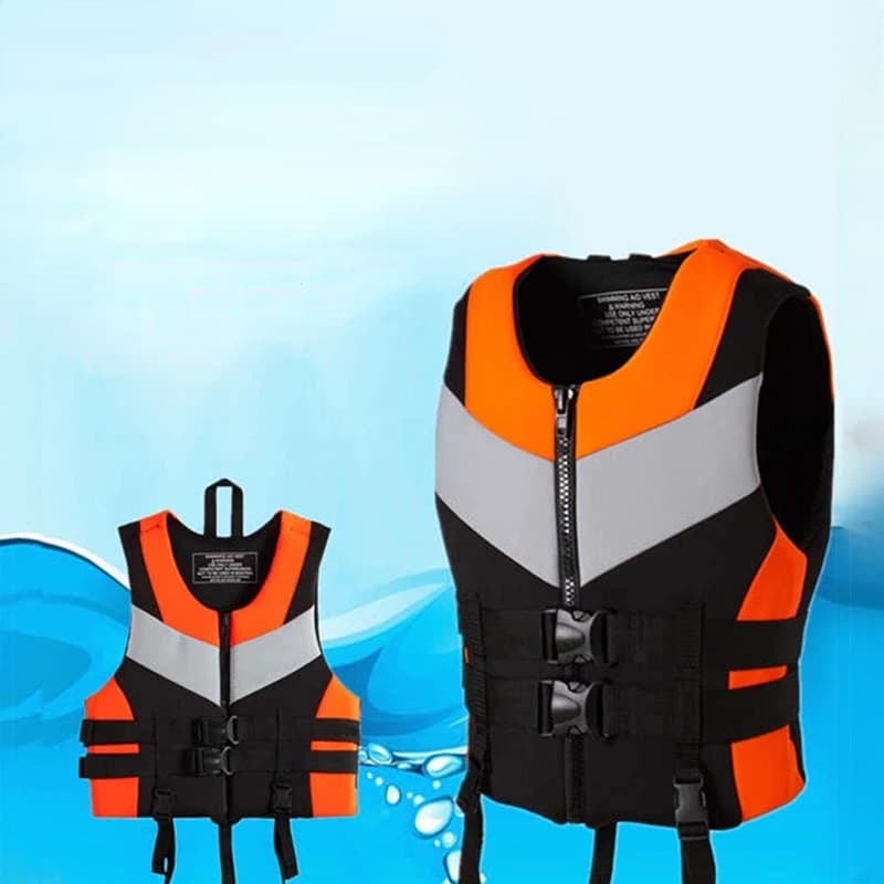 Professional Rescue Vest for Adults Offshore Fishing Water Sports Swimming Rafting Life Jacket Men Safe Floating Vest