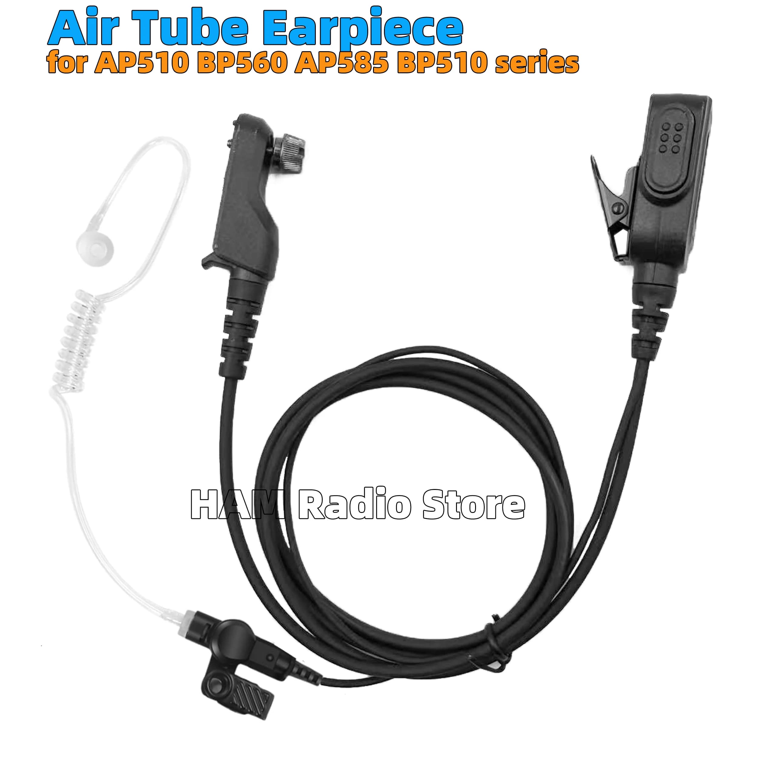 Auricolare con Microfono a Tubo Acustico per Radio Walkie Talkie Hytera AP566 AP560 AP580 AP585 AP586 BP510 BP515 BP560 BP580 BP565 BP586