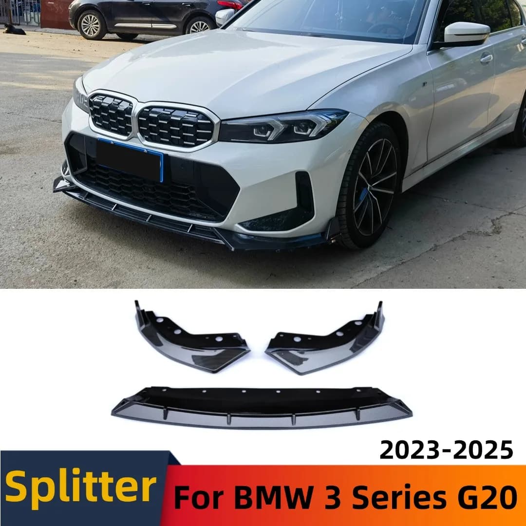 Front Bumper Lip Spoiler Air Dam Splitter Tuning Accessories Diffuser Body Kit For BMW 3 Series G20 G21 2023-25 330i 320d M340i