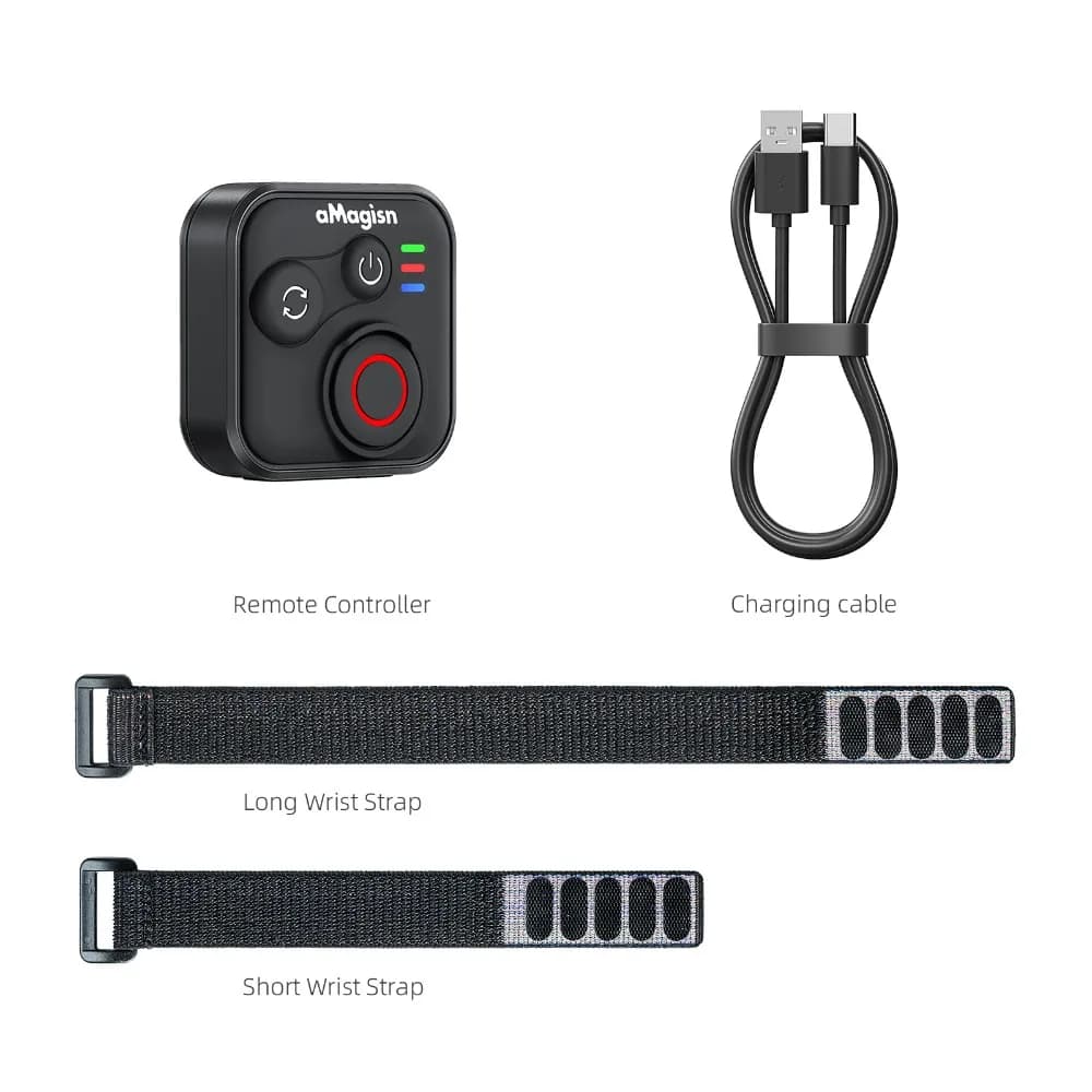 Telecomando Bluetooth 50M con Cinturino da Polso, Controller Wireless per Riprese con Fotocamera per DJI Osmo 360/Action 6 5 Pro 4