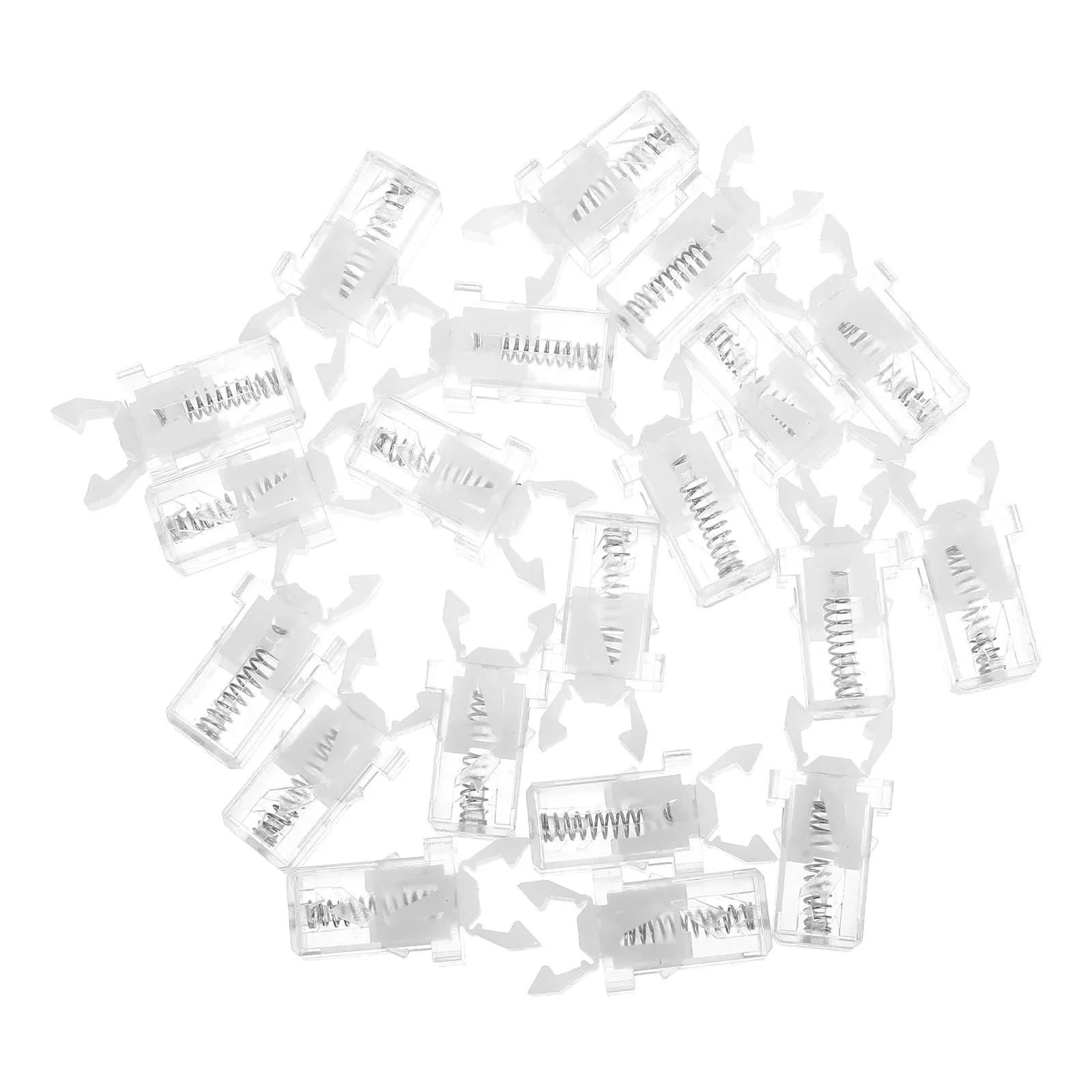 Self Locking Push Latch Spring Buckle 20Pcs for Trash Can Lid Kitchen Waste Bin Replacement Parts
