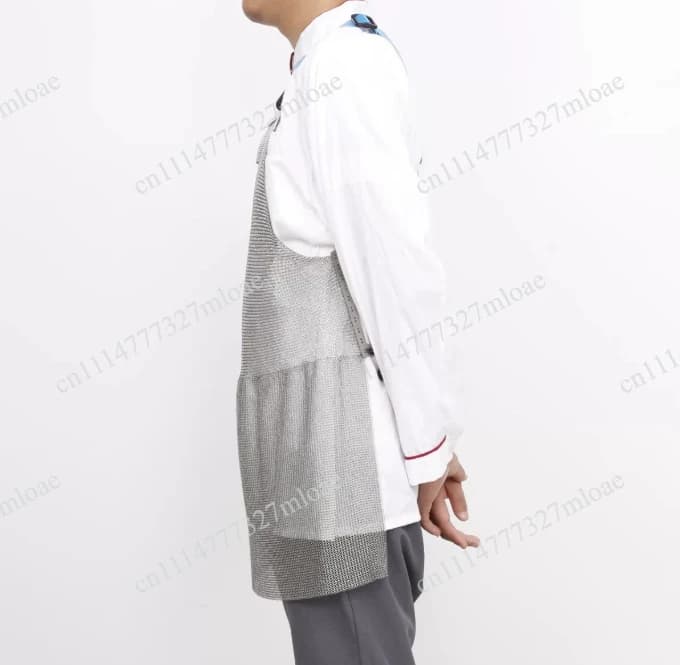 Heavy Duty Chain Lock Apron 304 Stainless Steel Cut Resistant - Butcher Protective Apron, Cut Resistant, Knife Processing