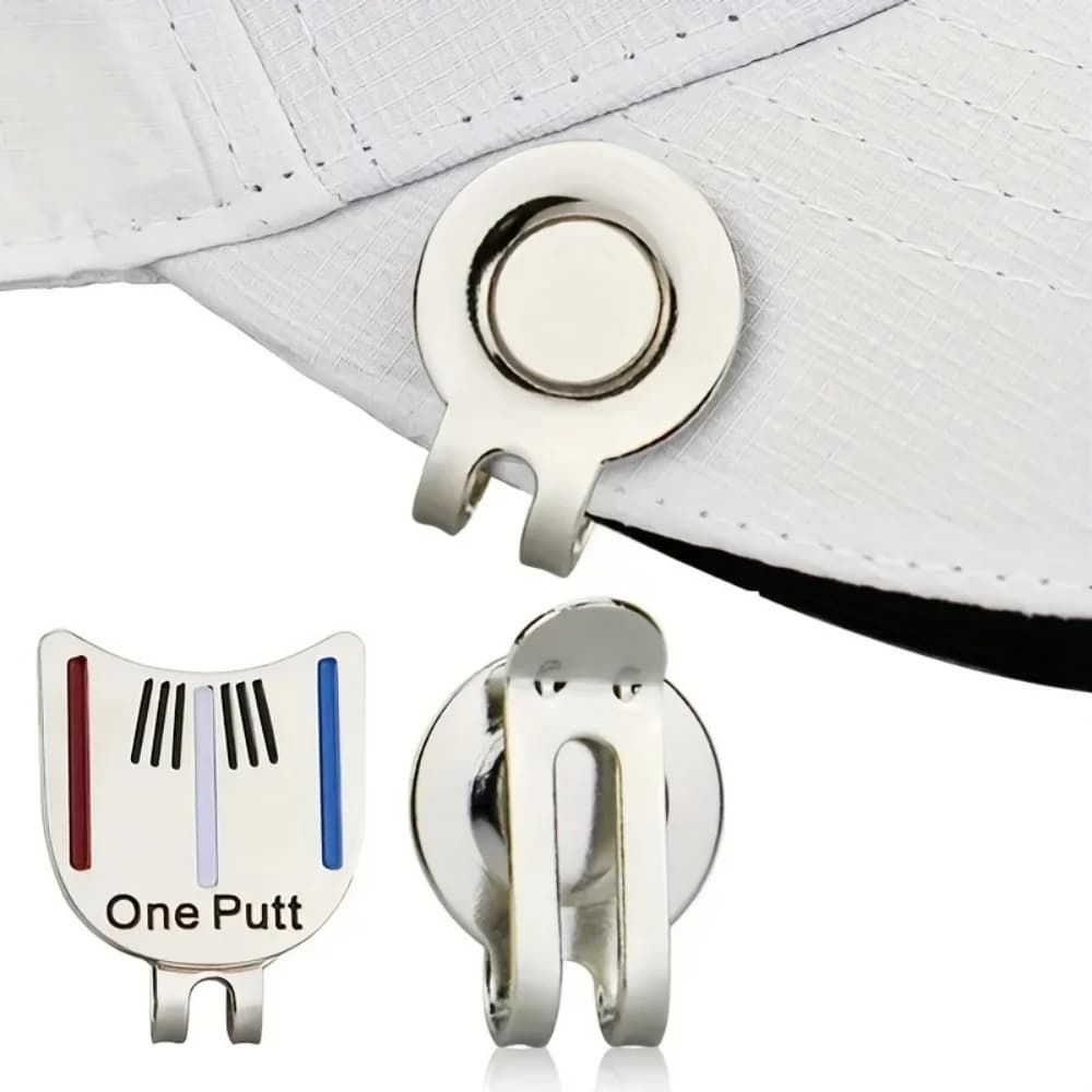 1 Pezzo Marcatore di Palline da Golf a Forma di Putter, Clip Magnetica per Cappello da Golf, Accessori da Golf