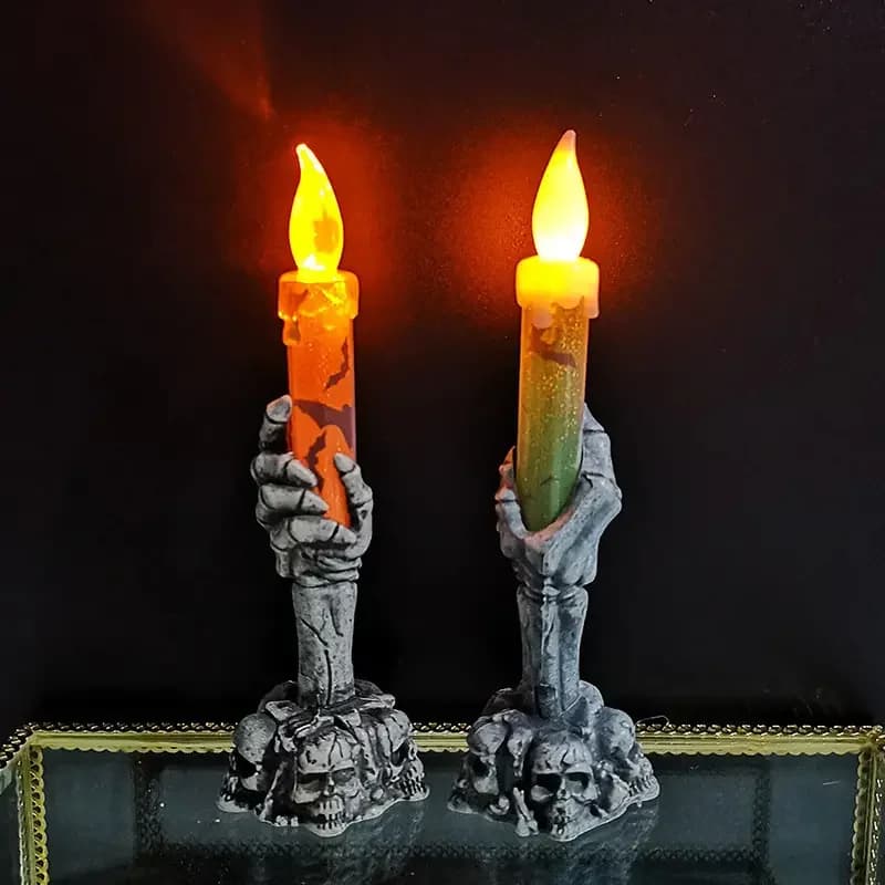 Halloween scheletri Ghost Party Candles Pumpkin Party Happy Halloween Party decorazioni per la casa