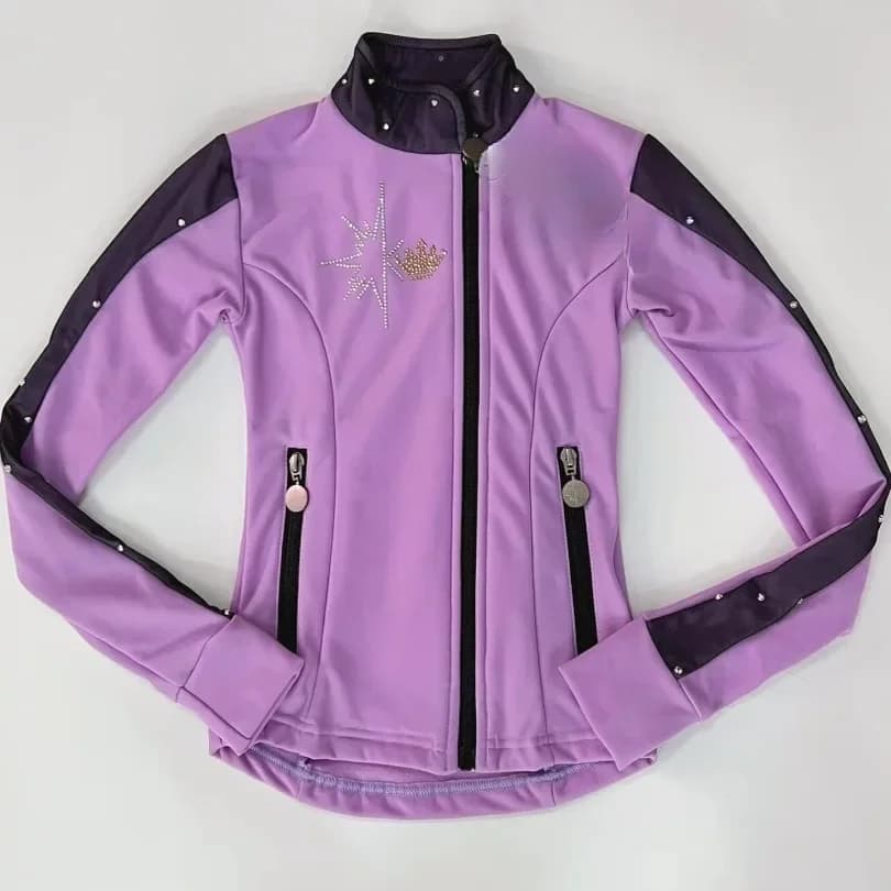 Figure skating outfit, children's set, four season version with plush insulation, ice skating performance suit, training suit