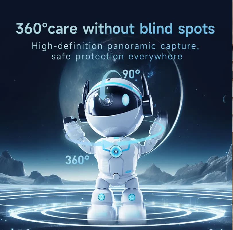 2MP 1080P Hi-Easy APP Telecamera dome IP PTZ wireless a colori Visione notturna IR Rilevazione di movimento Allarme di sicurezza domestica Baby Monitor