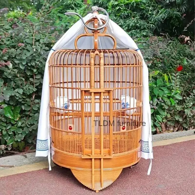 Gabbie per uccelli con finestra grande Prodotti per mangiatoia Zaino Habitat Stand Gabbie per uccelli Budgie Outdoor Gabbia Pappagallo Forniture per uccelli RR50BN
