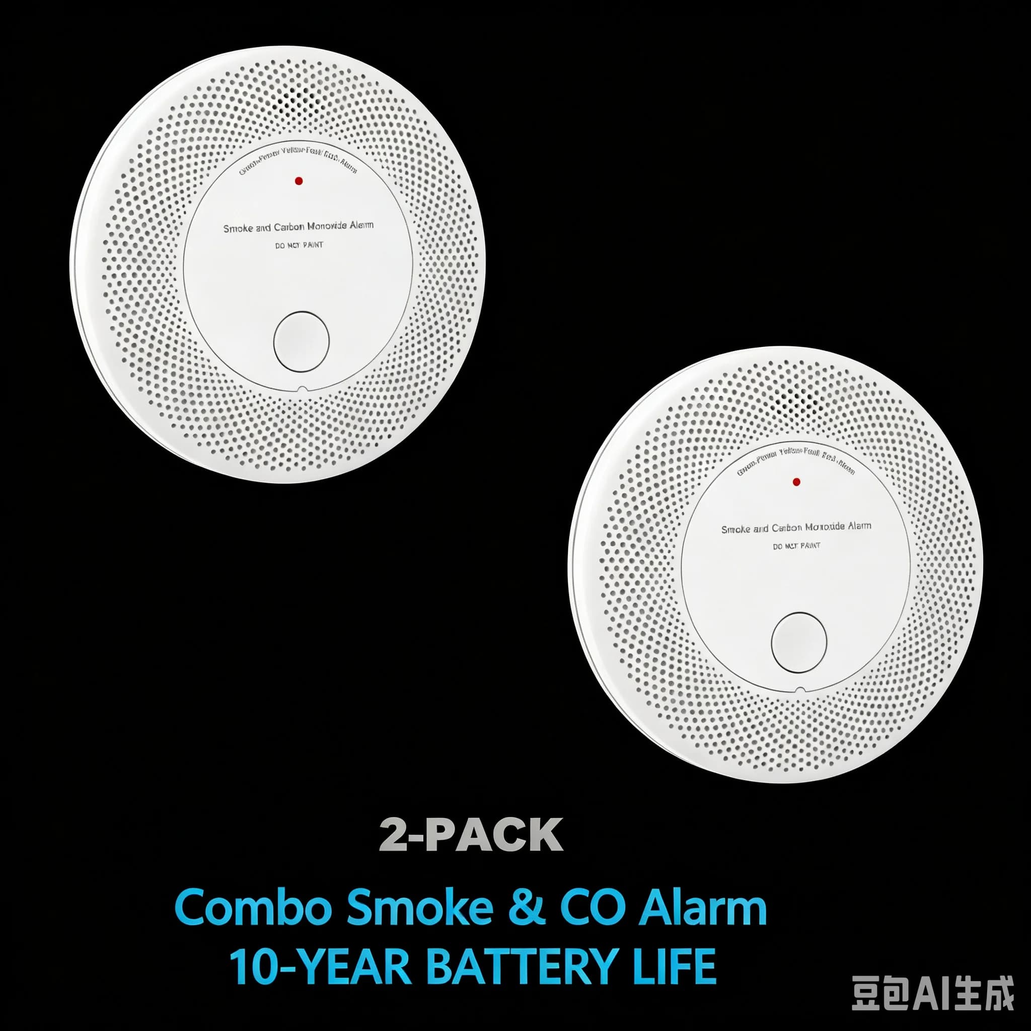 Combo Smoke and CO Detector Alarm, 2-in-1 Dual Sensor, 10-Year Sealed Battery with Bright LED, VCS61