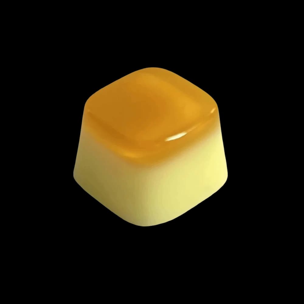 Keycap in Resina a Forma di Gelatina 3D, Texture Adesiva, per Tastiera Meccanica, Compatibile con Cross Shaft, Keycap 3D a Gelatina per Tastiere Meccaniche