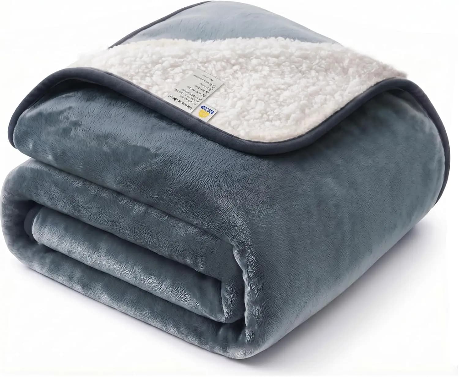 Coperta per Cani Reversibile e Impermeabile, in Pile Sherpa, Protezione per Divano e Letto per Animali, 25x35, Grigio