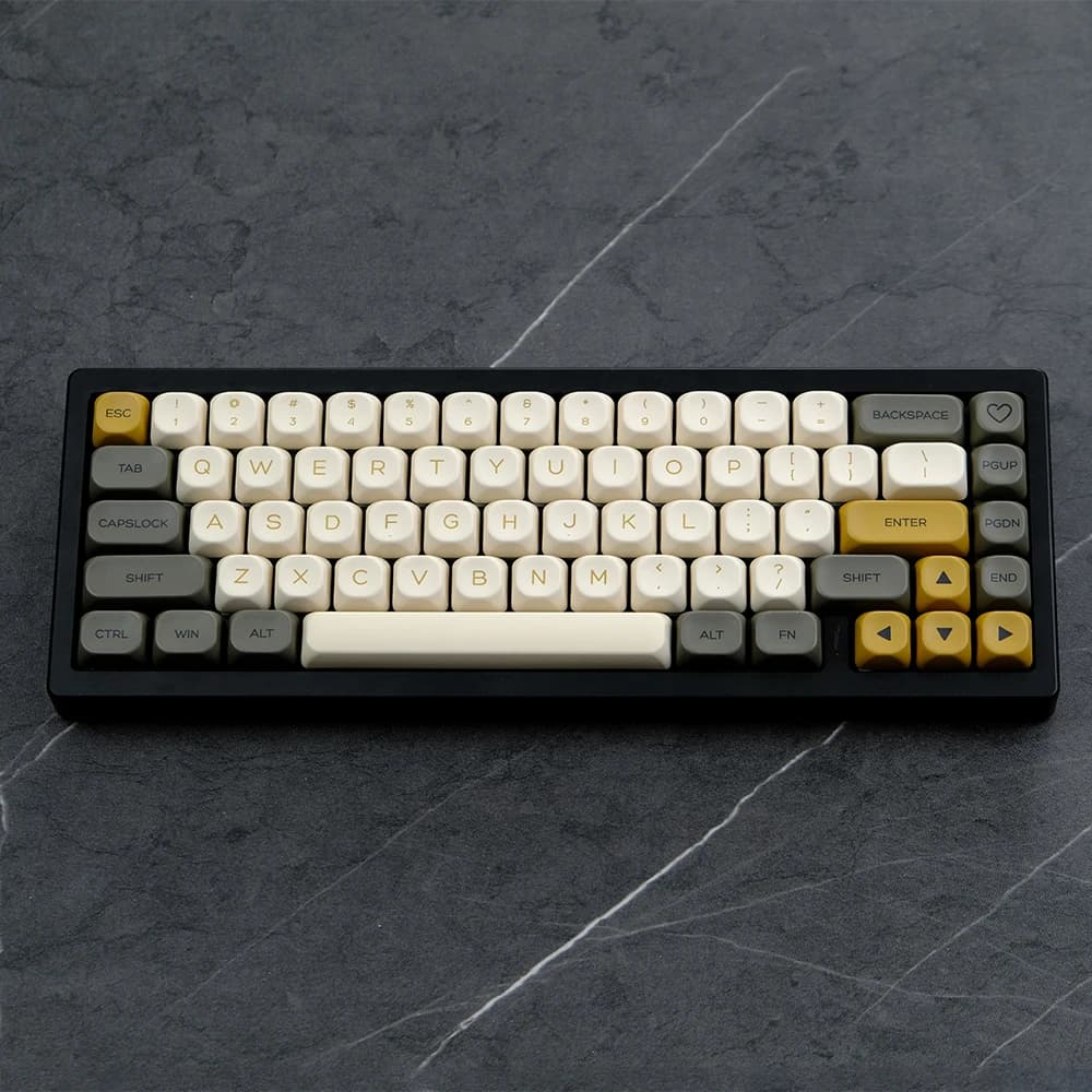 KBDiy 142 keys Retro Tema Copritasti Set Korean PBT Keycap Profile KOA customized for mechanical keyboard game for raven68 loco 60he
