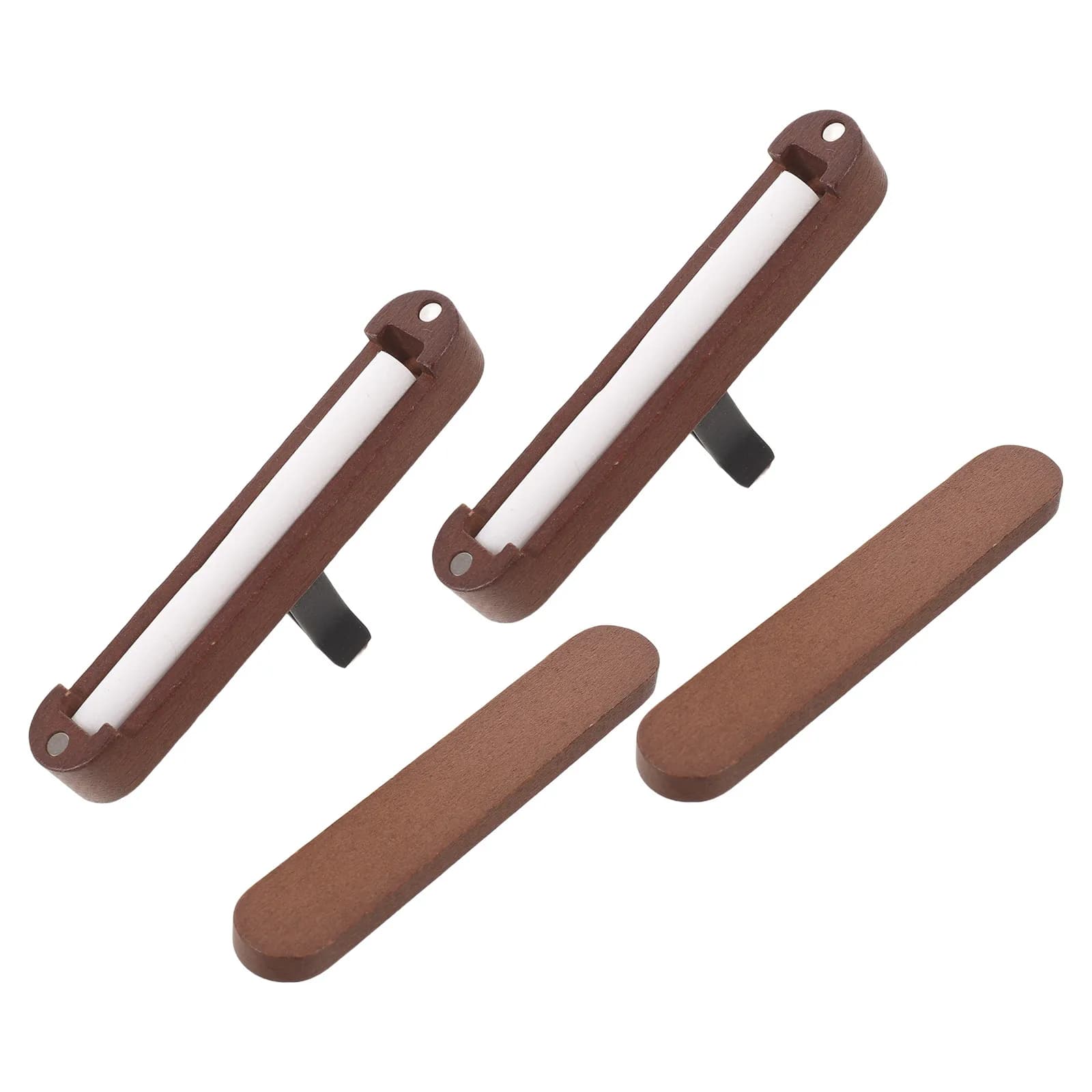 1Set Car Essential Oil Diffuser Vent Clip Wooden Aromatherapy Natural Air Freshener Replacement Cotton Sticks for Auto and Room