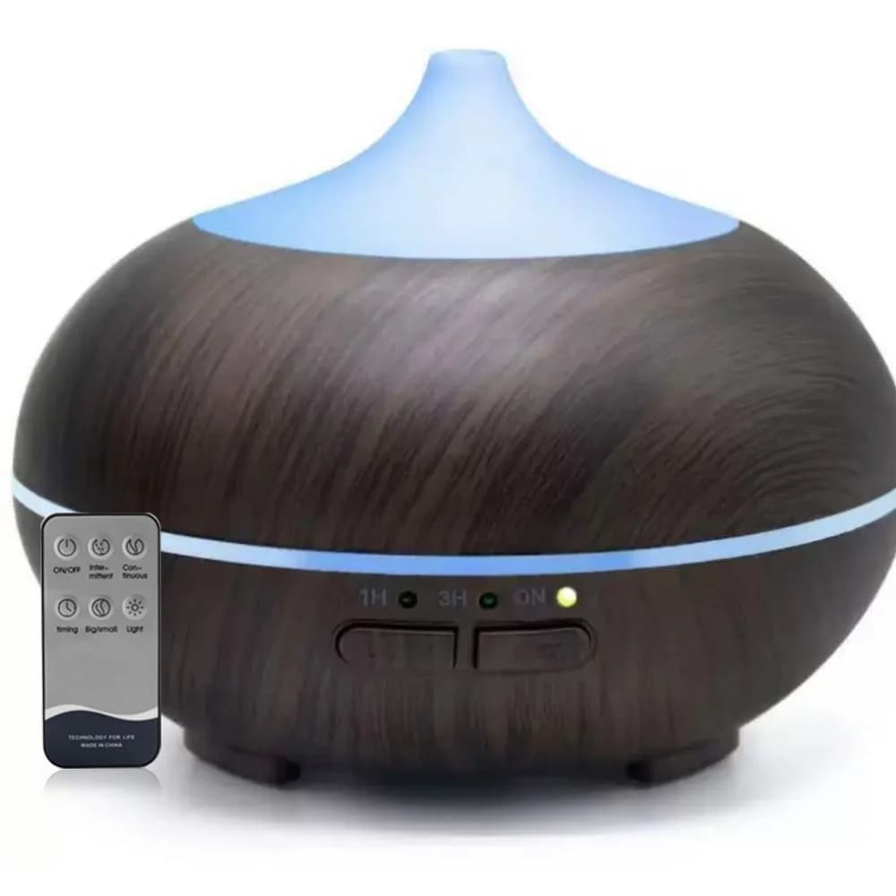 Umidificatore a nebbia con diffusore per aromaterapia ad ultrasuoni con 7 luci colorate, 3 impostazioni di timer, soggiorno in camera da letto per ufficio, stanza grande