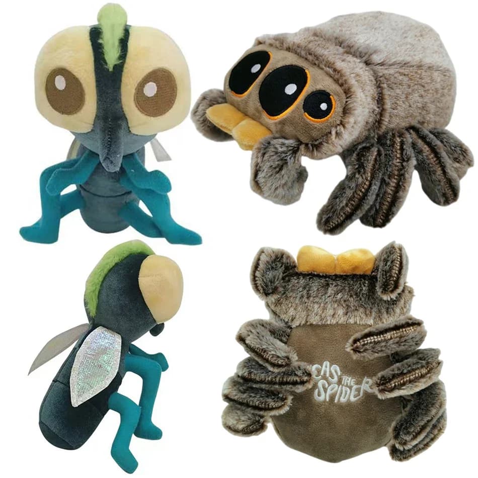Peluche Morbidi a Forma di Animale, Ragno Piccolo, Giocattolo Volante Nero, Cuscino Simulato di Little Lucas, Bambola Anime, Decorazione per Sala Giochi, Regalo per Bambini