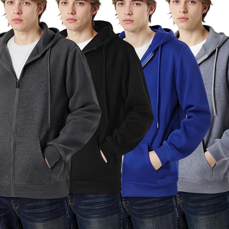 Felpa con cappuccio con zip autunno inverno Capispalla casual solido Comode felpe alla moda in pile Street Veste Top oversize ampio Abiti morbidi