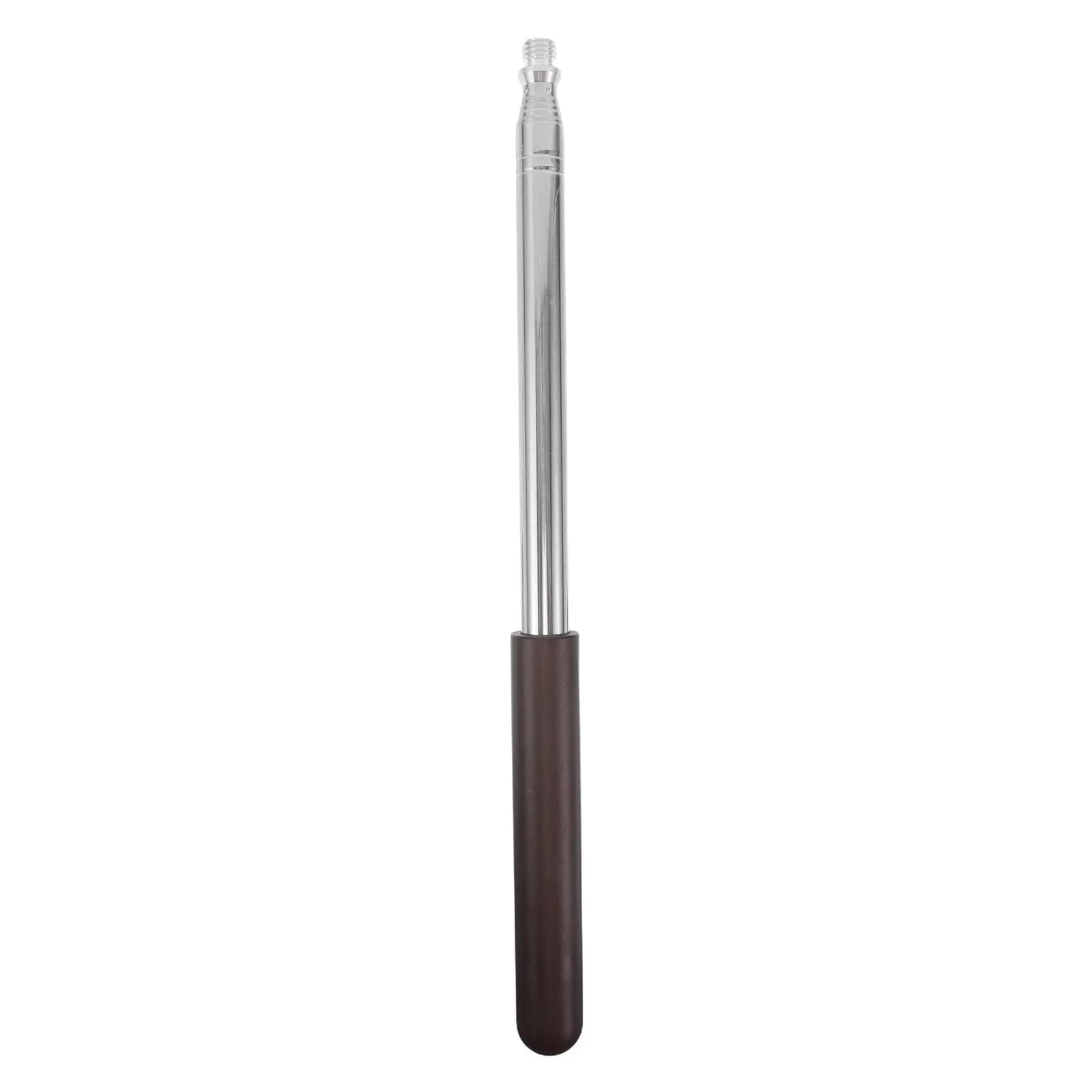 Bastone da Biliardo Telescopico Retrattile da 14 a 63 Pollici, Supporto per Stecca da Biliardo con Robusta Struttura in Metallo e Impugnatura in Legno Antiscivolo per Snooker