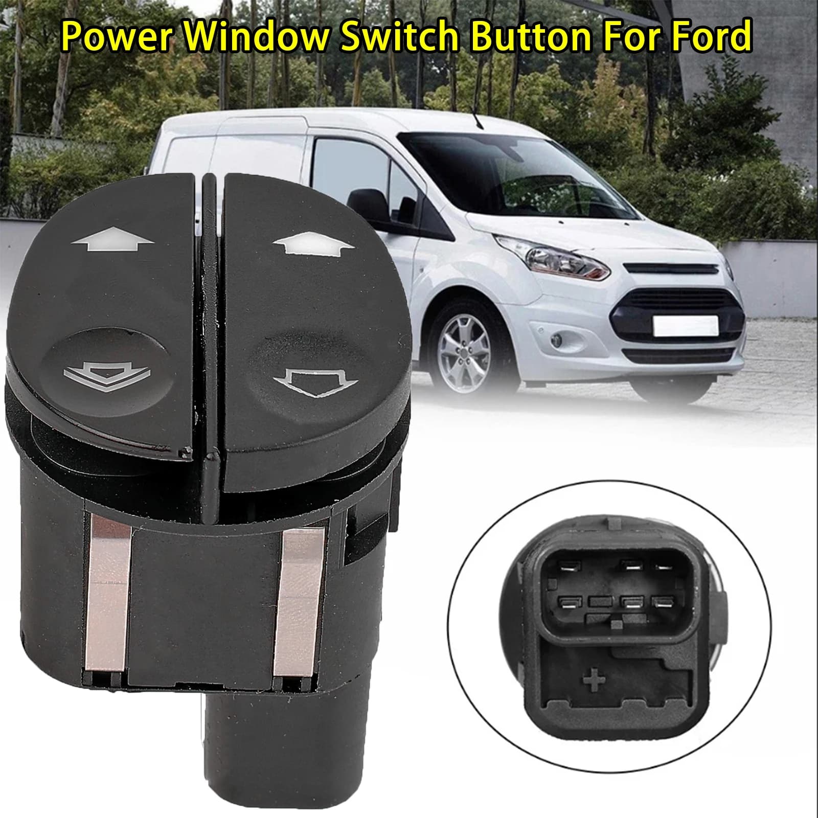 1459686 6S6T14529AB Accessori Auto Pulsante di Controllo Interruttore Finestra di Ricambio per Ford Fiesta Fusion Transit Connect Transit MK7
