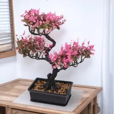 Fake Plant Ornaments Faux Bonsai Decor Artificial Plant Decors Exquisite Workmanship No Maintenance Realistic Looking Greenery