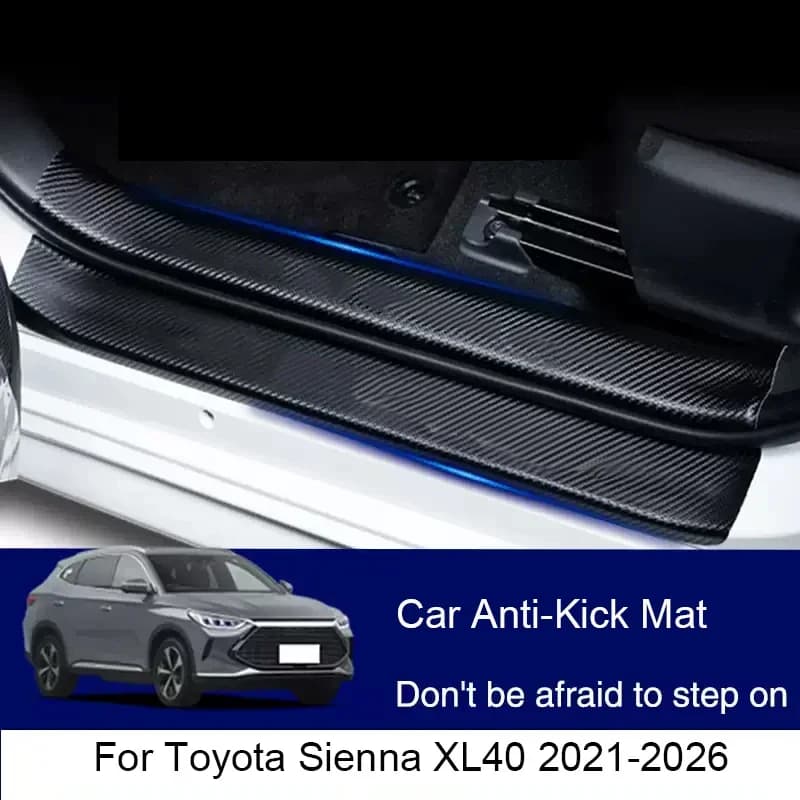 For Toyota Sienna XL40 2021-2026 Car B-Pillar Door Anti-Calcium Protect Pad Auto Duck Anti-Sporcock Resistant To Graffi Accessory