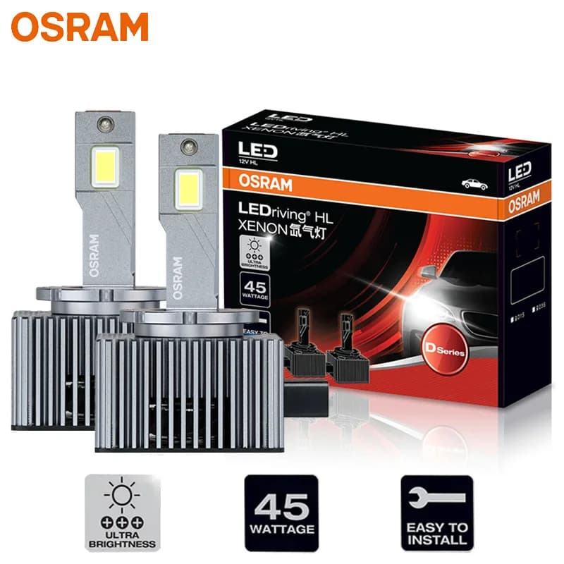 OSRAM LED D1S D1R D3S D3R LEDriving XENON HID Lampade frontali per auto 45W Luminoso 6000K LED bianco Lampadine Canbus Luce di aggiornamento originale 2x