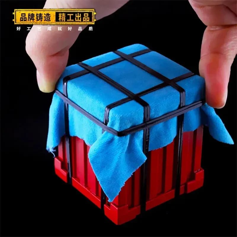 ♥ New 2026 Playerunknown's Battlegrounds Game Airdrop bag Model PUBG Logo Storage Box Ashtray Accessories Cosplay ★ Bear House