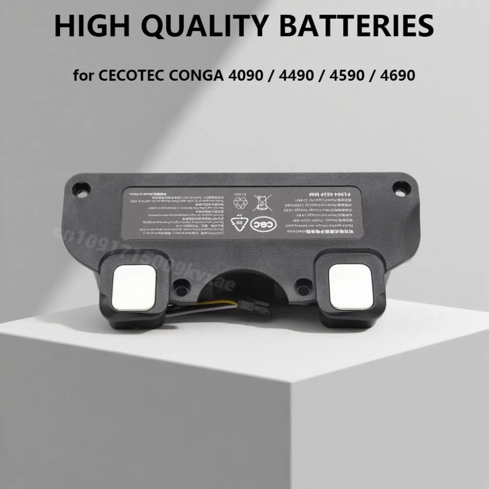 14.8V 12800mAh High Capacity Rechargeable Battery for Cecotec Conga 4090 4490 4590 4690 Vacuum Cleaner Durable Li-ion Pack