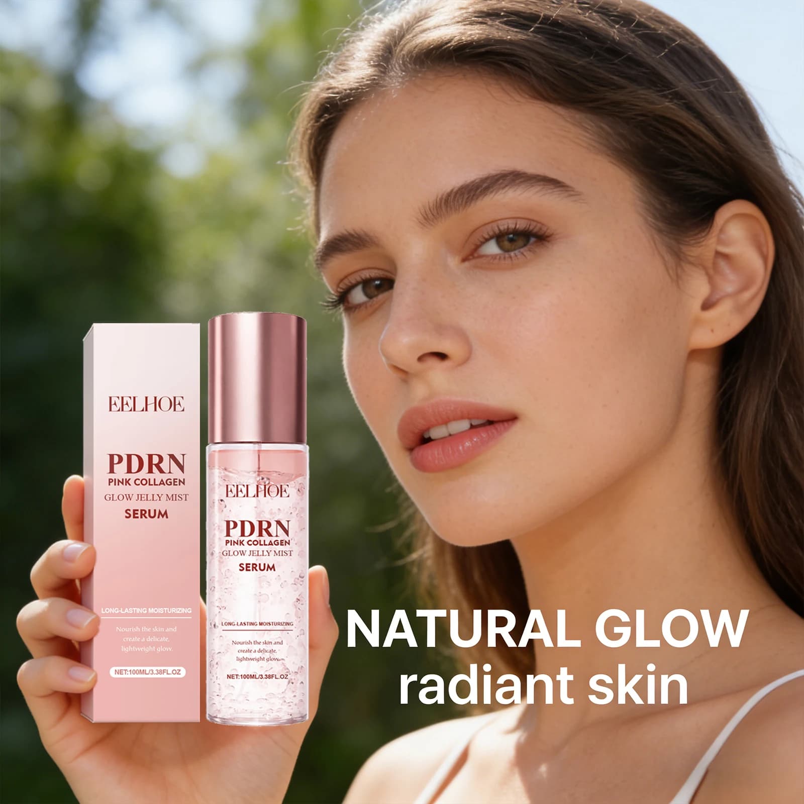 Spray Idratante Viso, Riduce i Pori, Ammorbidisce e Illumina la Pelle, Migliora l'Opacità, Texture Leggera, Spray all'Essenza di Collagene, Cosmetici