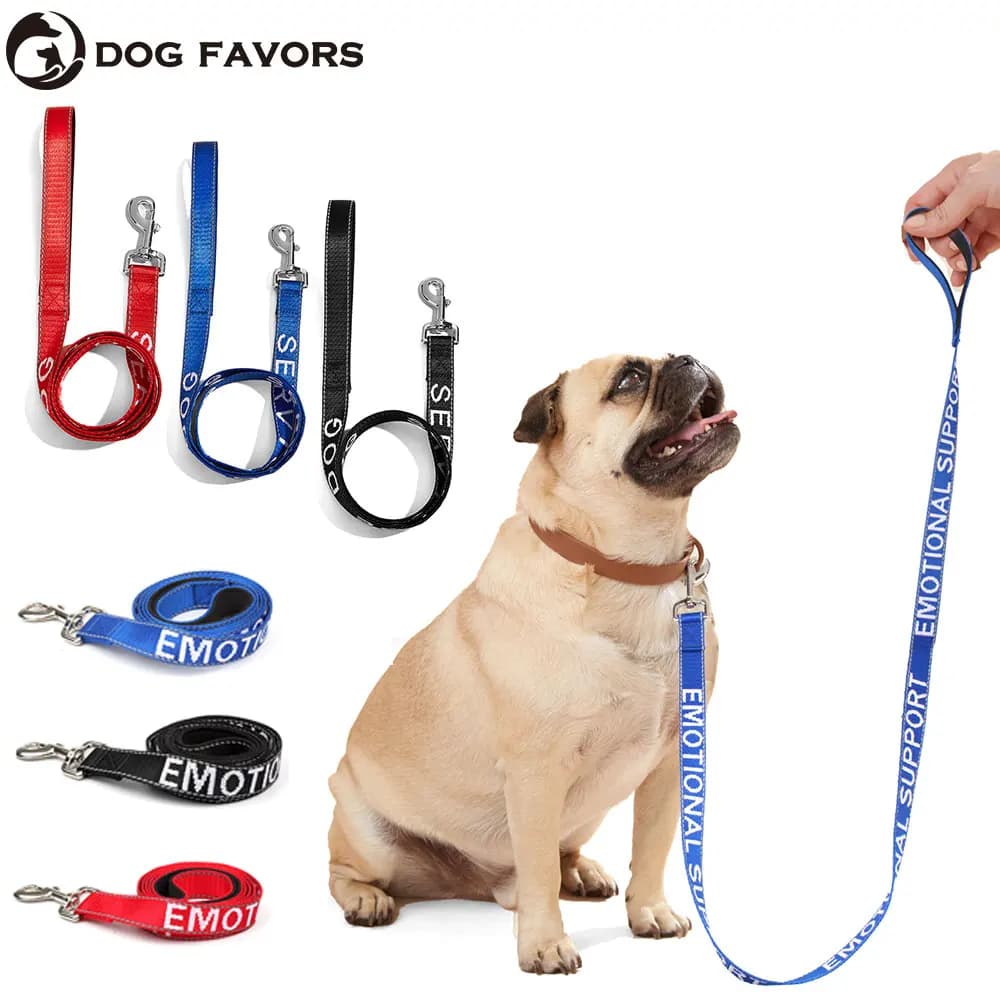 Guinzagli Classici in Nylon per Cani con Funzione Riflettente, Corda Resistente e Robusta per Cani da Assistenza Emotiva e Cani da Servizio, Accessori per Animali Domestici