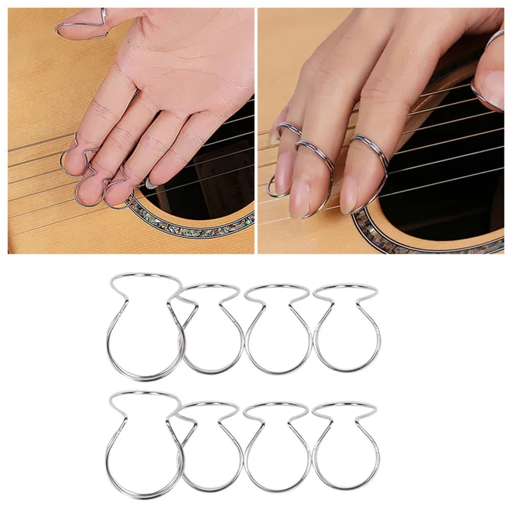 2 Set di Plettri Creativi in Metallo per Chitarra, Plettri a Forma di Unghia alla Moda, Perfetti per Collezioni, Misura Standard, per Chitarra Acustica e Elettrica