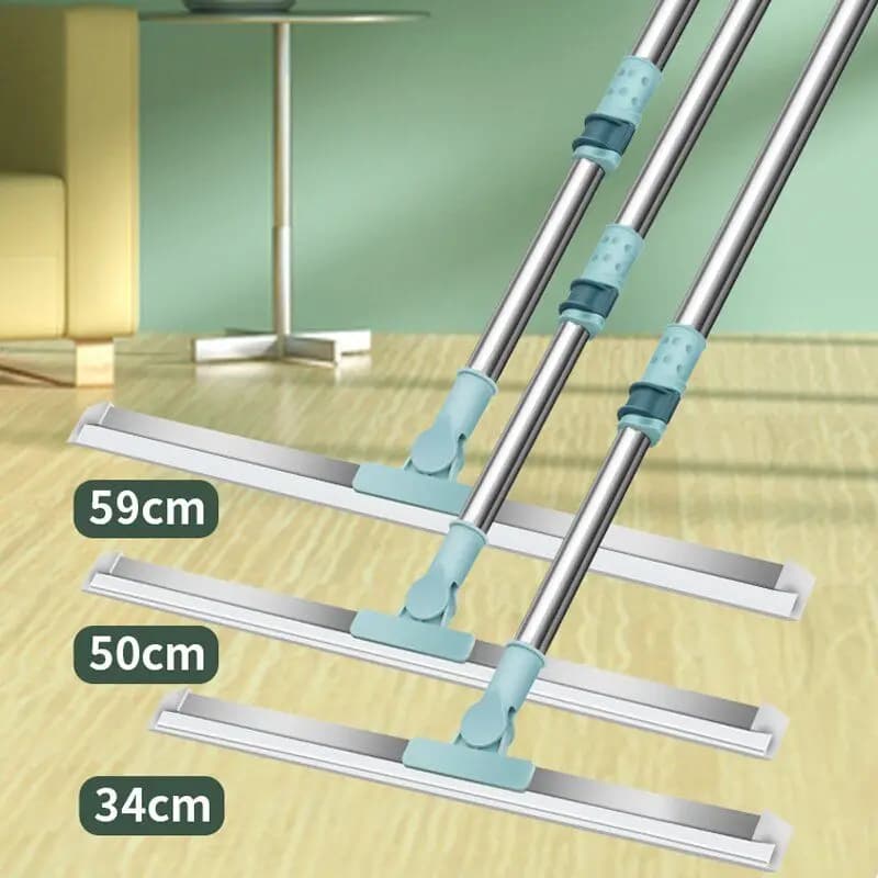 Scopa Magica 15M in Silicone a Doppia Faccia, Strumento per la Pulizia del Bagno e del Pavimento, Spazzola Multifunzione per la Pulizia Domestica del Bagno