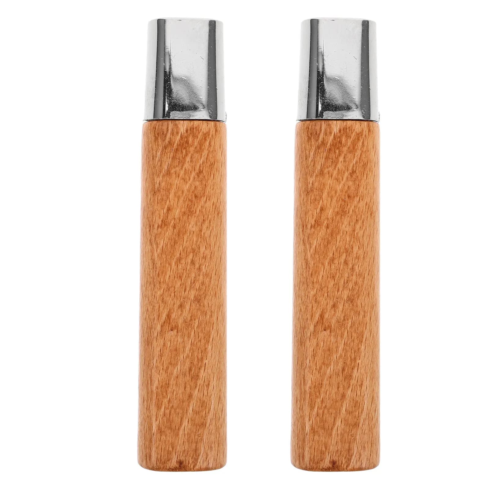2 Pezzi Manici di Ricambio in Palissandro per Coltelli da Cucina, Impugnatura Ergonomica Lucidata a Mano, Parti di Ricambio Comode per Coltelli da Cucina