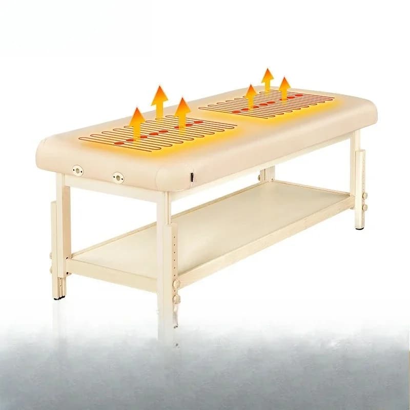 Lettino riscaldante per spa, lettino da massaggio con coperta elettrica integrata, regolazione della temperatura, massaggio elettrico.