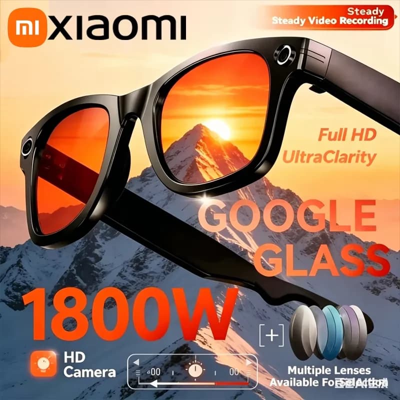 Xiaomi Smart Car Glasses 8K Professional HD Video Record Camera ChatGPT Bluetooth Call Language Translation Music Sunglasses Men