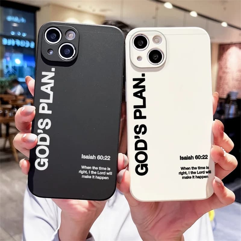 God's Plan Jesus Bible Verse Quote Faith Phone Case for Xiaomi Redmi Note 15 14 Pro+ 13 12 11T Lite 15C 14C 13C 12C Soft Covers